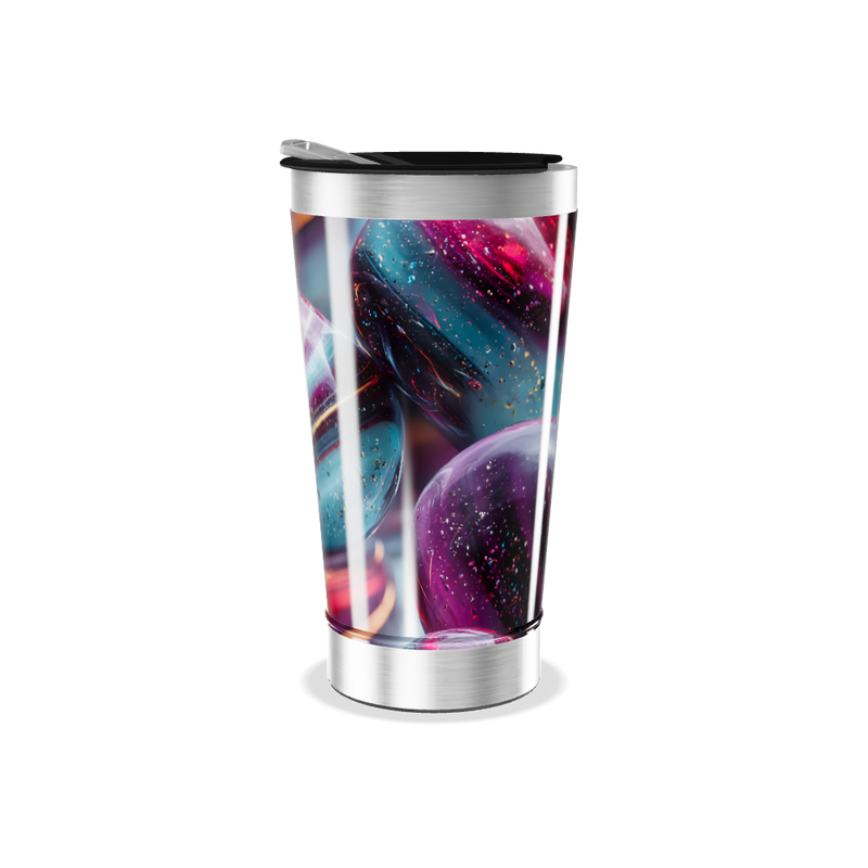 Copo Térmico - Arte Espacial aço inoxidável