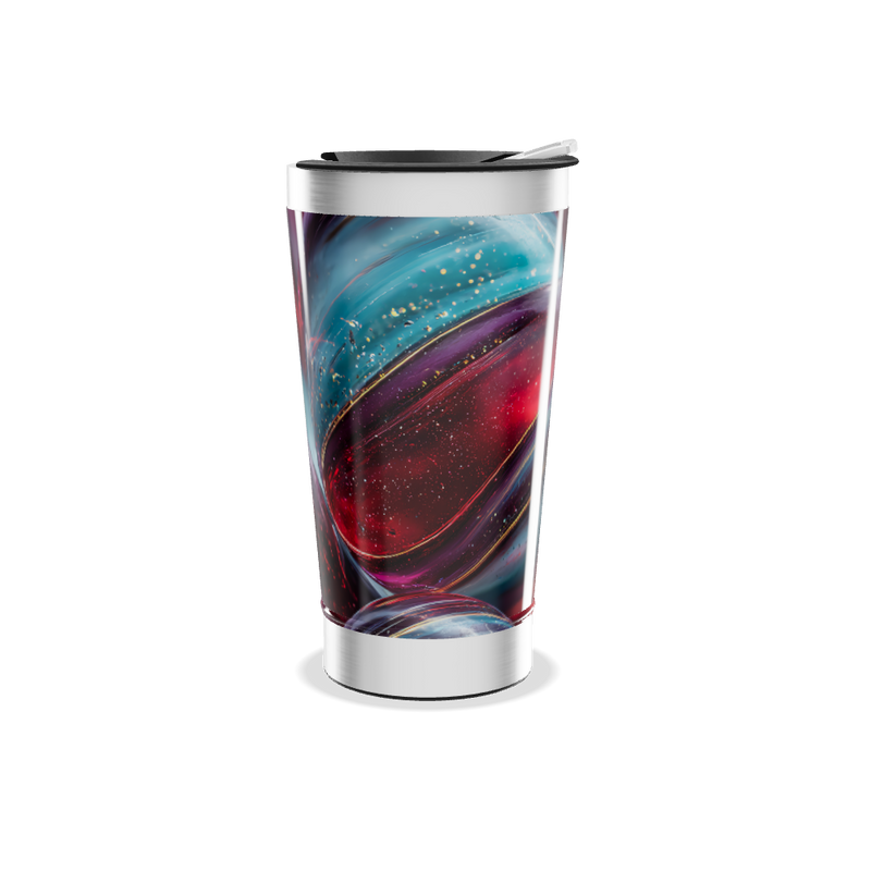 Copo Térmico - Arte Espacial aço inoxidável