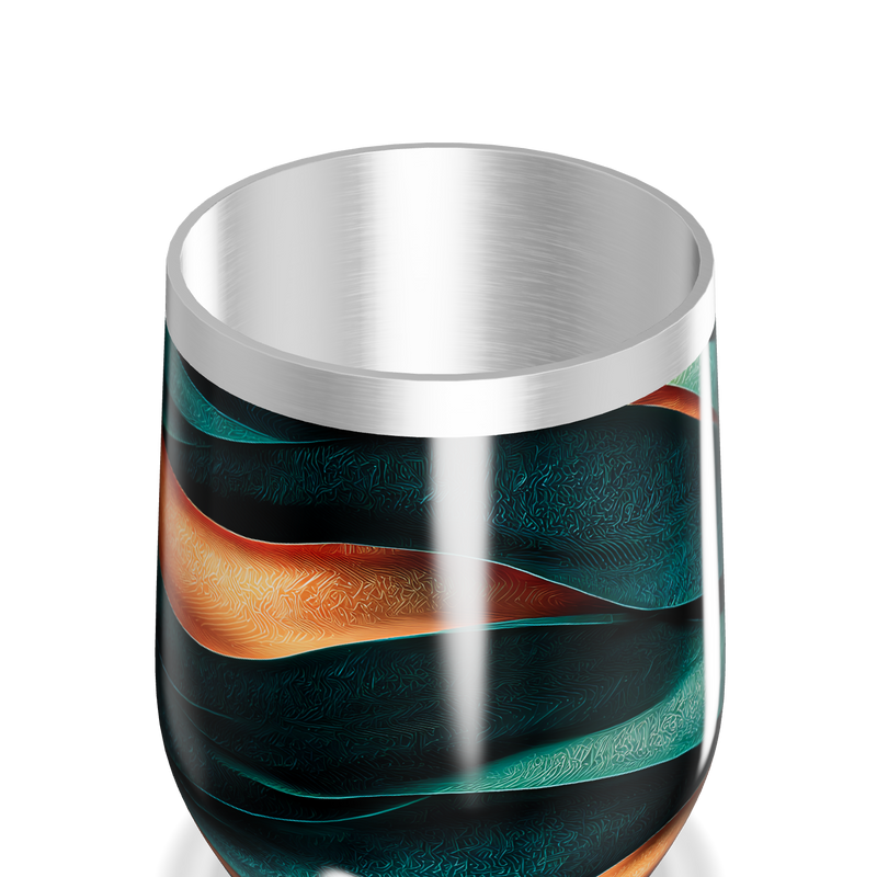 Copo Térmico Slim - Ondas Coloridas