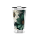 Copo Térmico - Flores Verde e Branco