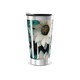 Copo Térmico - Flores Verde e Branco