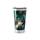 Copo Térmico - Flores Verde e Branco
