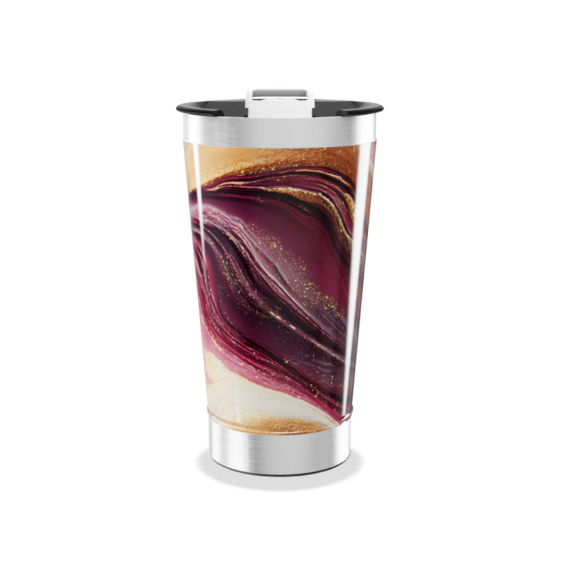 Copo Térmico - Estampa Abstrata Colorida