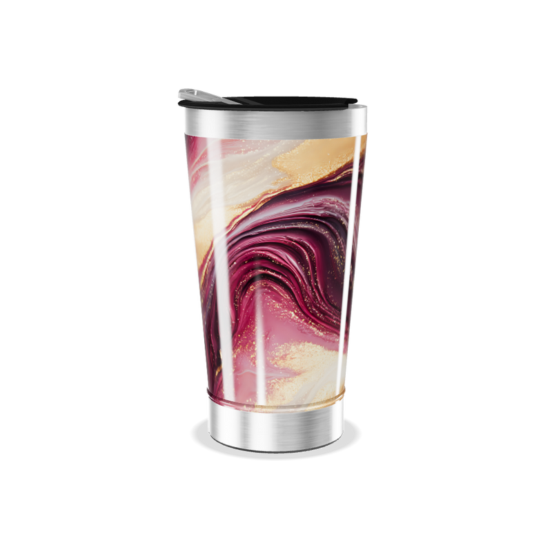 Copo Térmico - Estampa Abstrata Colorida