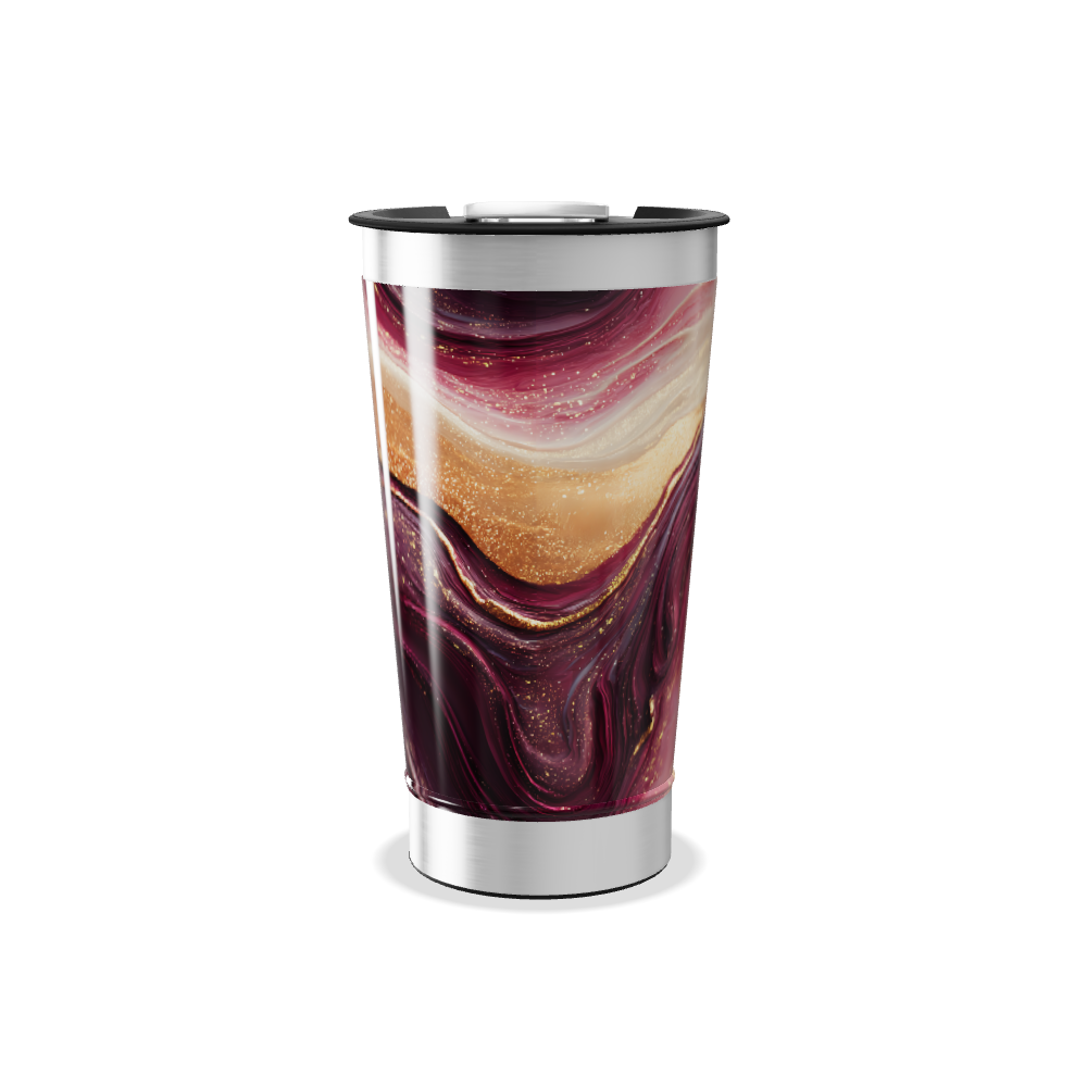 Copo Térmico - Estampa Abstrata Colorida