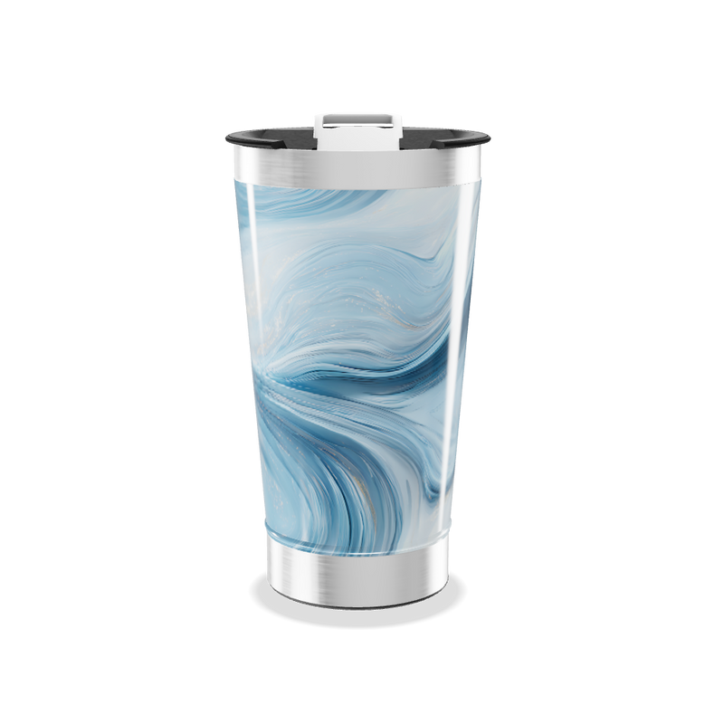 Copo Térmico - Azul Marmorizado Inox