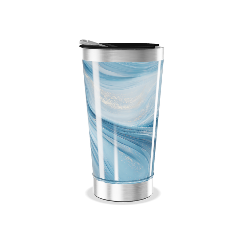 Copo Térmico - Azul Marmorizado Inox