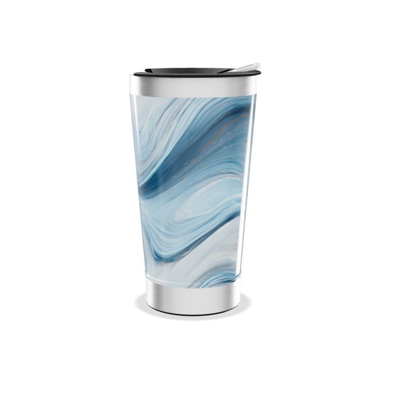 Copo Térmico - Azul Marmorizado Inox