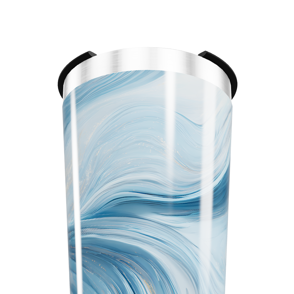 Copo Térmico - Azul Marmorizado Inox