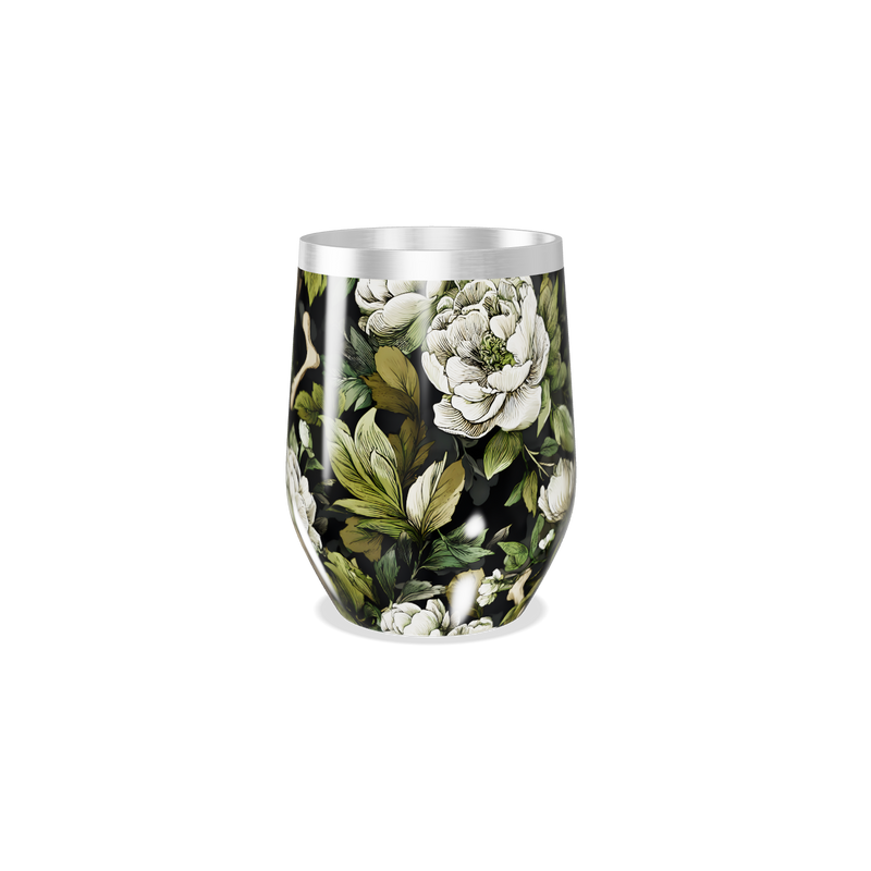 Copo Térmico Slim - Caveira Floral Aço Inox