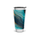 Copo Térmico - Azul com Estampa Abstrata
