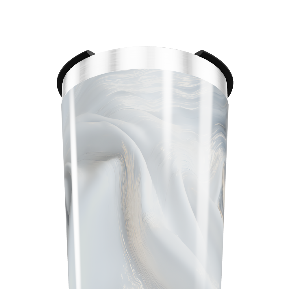 Copo Térmico - Mármore Branco Aço Inox