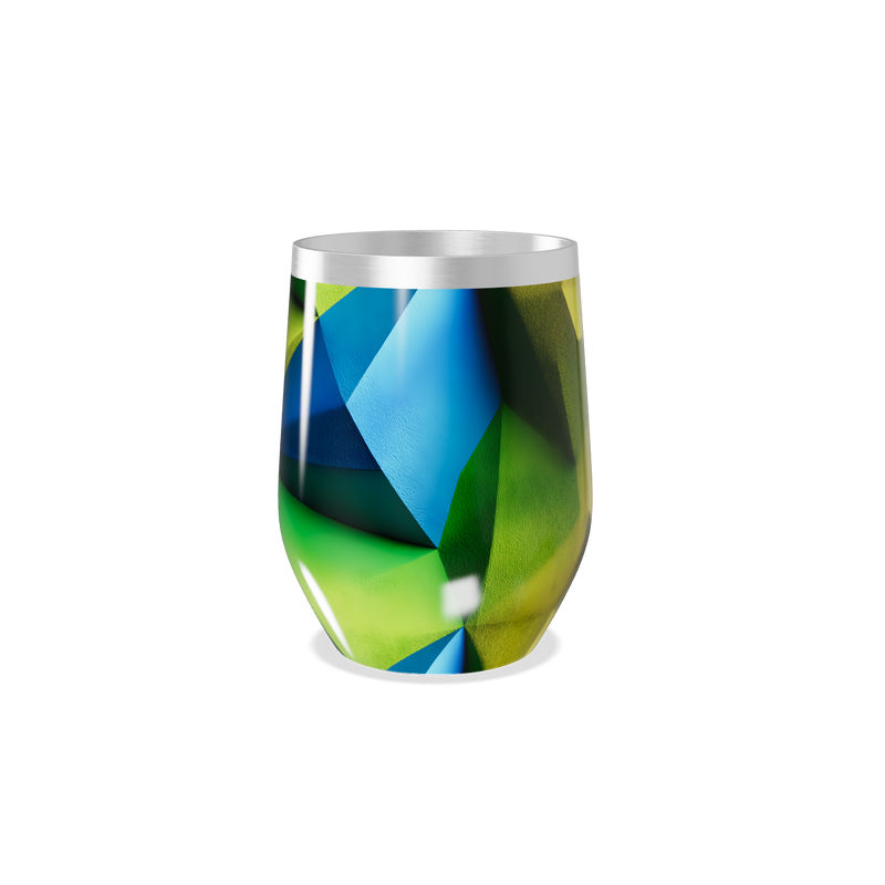 Copo Térmico Slim - Estampa Geométrica Colorida