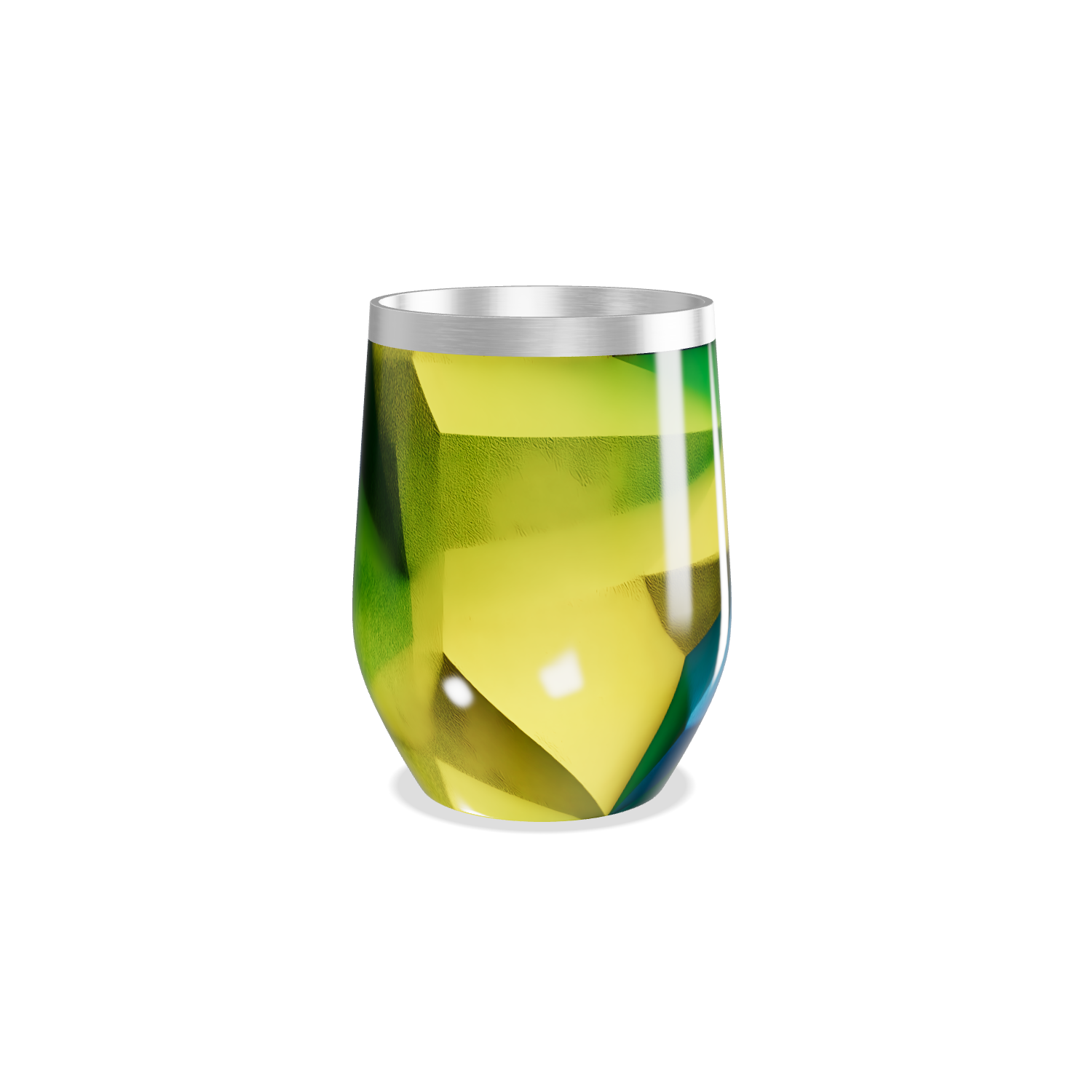 Copo Térmico Slim - Estampa Geométrica Colorida