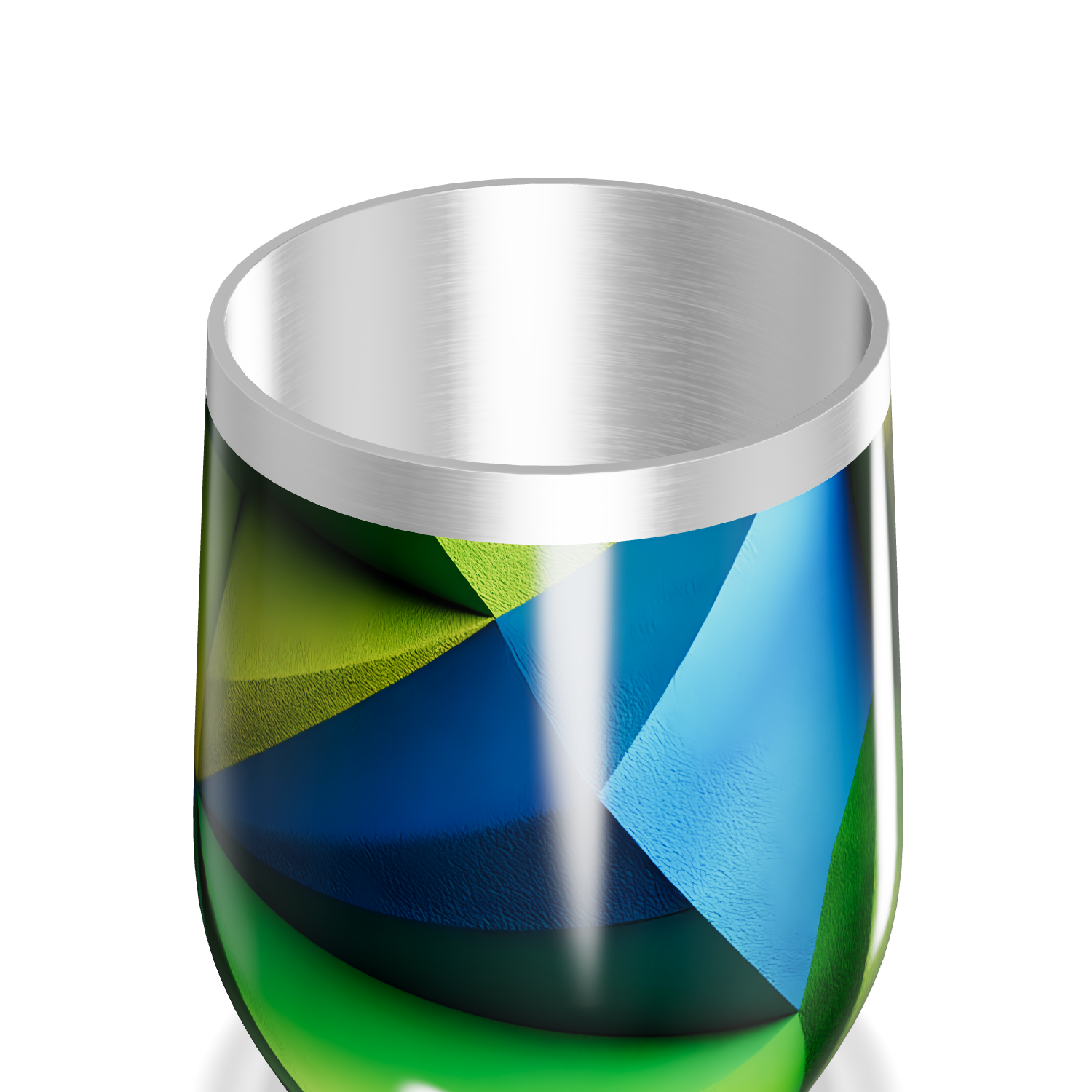 Copo Térmico Slim - Estampa Geométrica Colorida