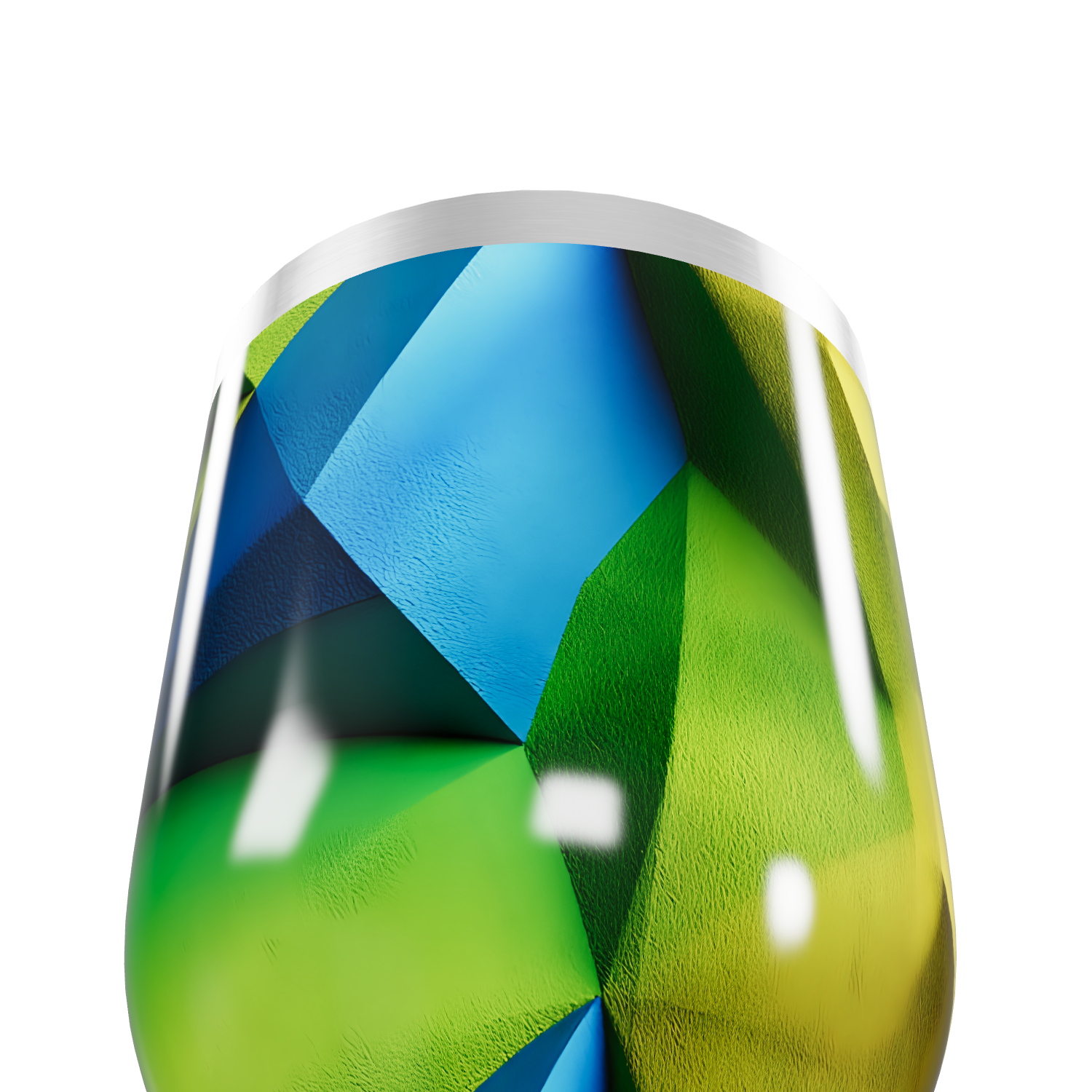 Copo Térmico Slim - Estampa Geométrica Colorida