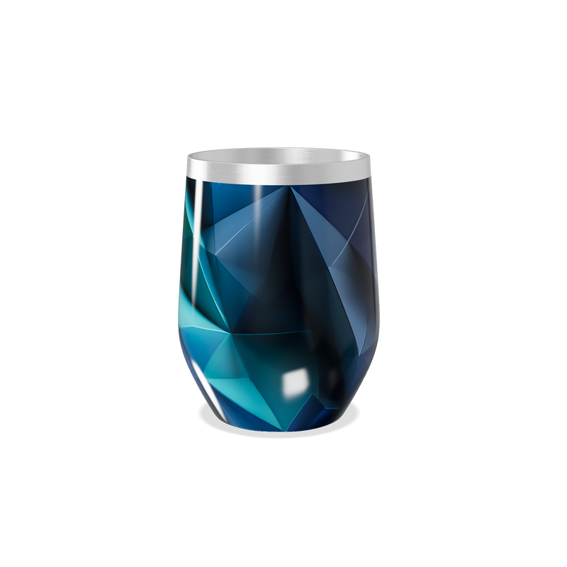 Copo Térmico Slim - Azul Geométrico Inox