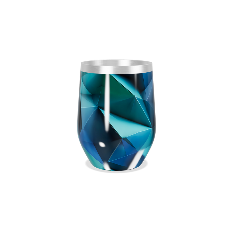 Copo Térmico Slim - Azul Geométrico Inox