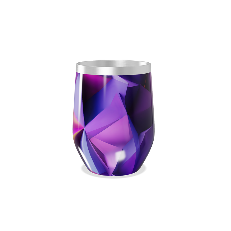 Copo Térmico Slim - Roxo Metálico Geométrico