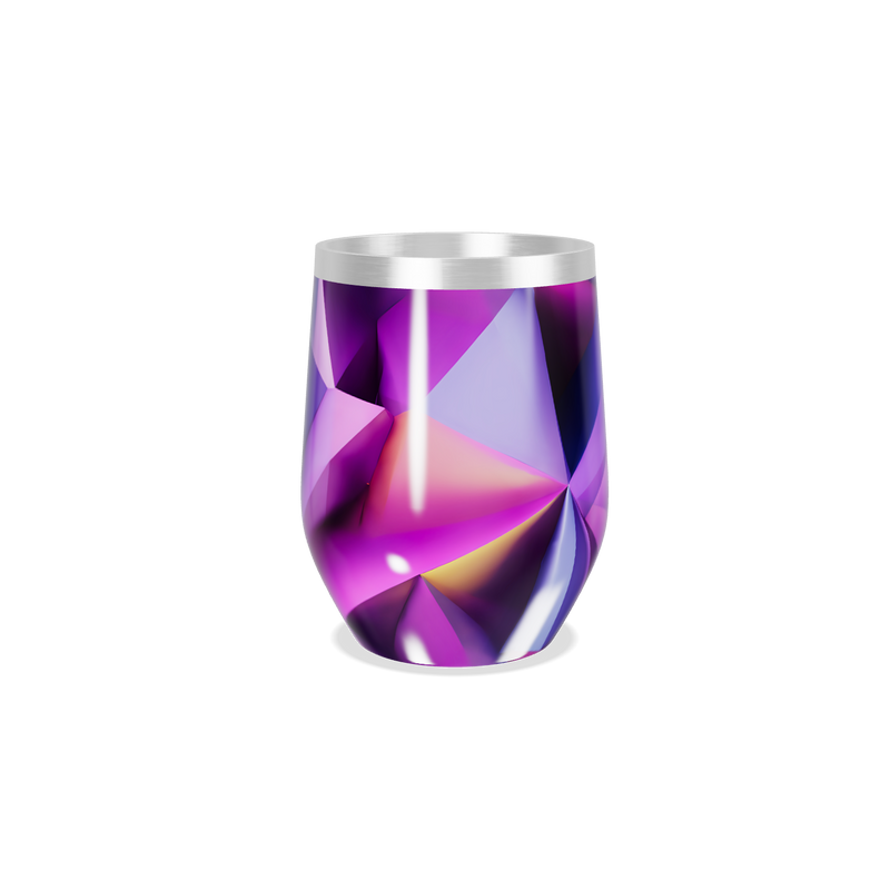 Copo Térmico Slim - Roxo Metálico Geométrico