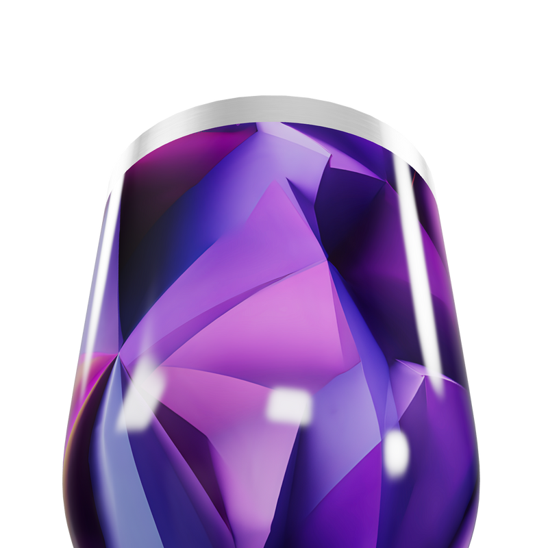 Copo Térmico Slim - Roxo Metálico Geométrico