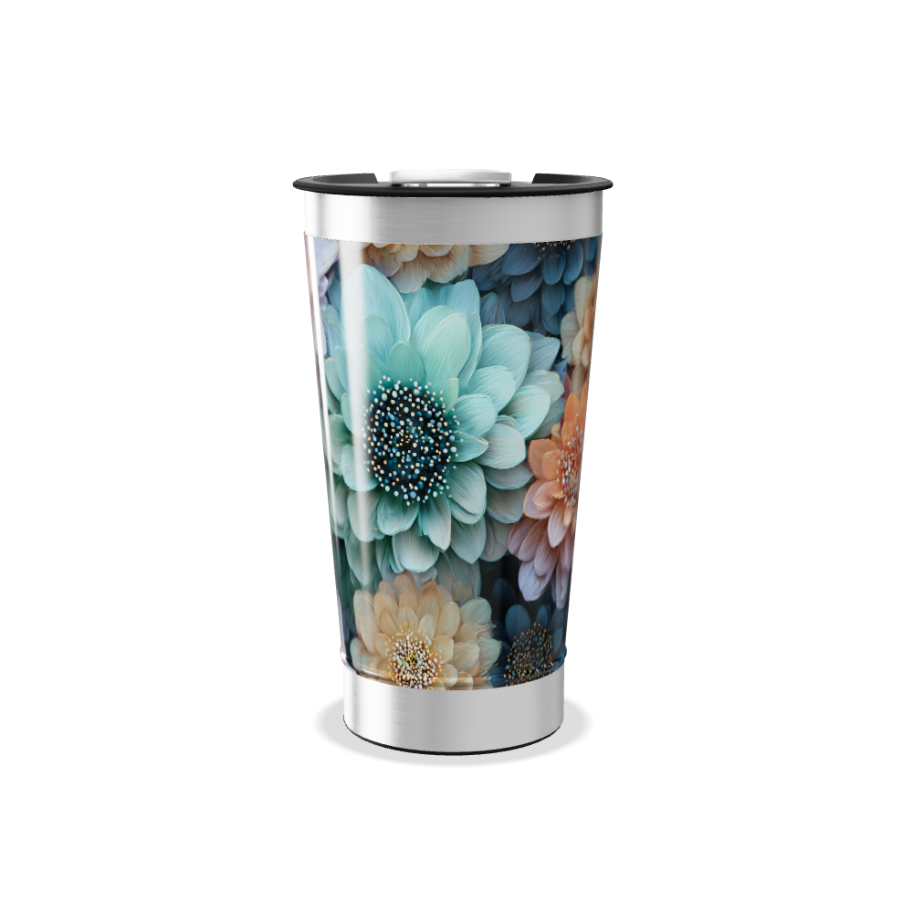 Copo Térmico - Floral Colorido Inox