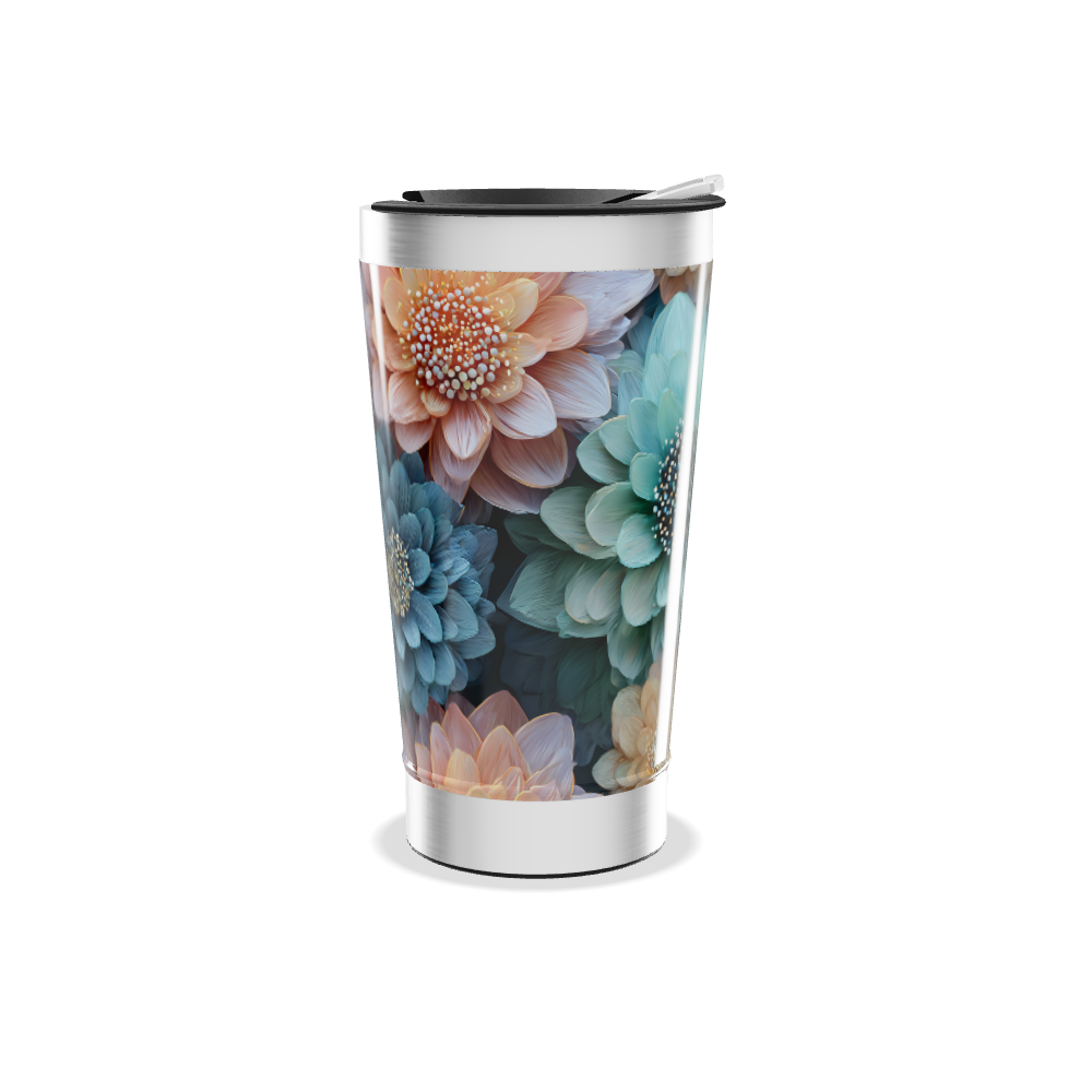Copo Térmico - Floral Colorido Inox