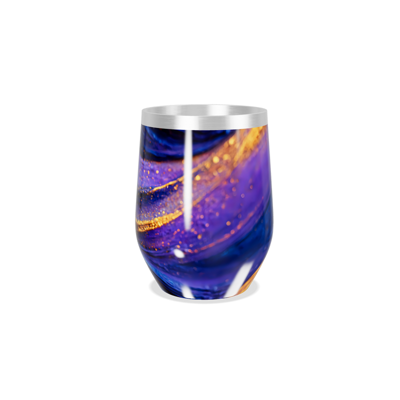 Copo Térmico Slim - Cores Roxo e Dourado