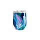 Copo Térmico Slim - Azul Abstrato Aço Inox
