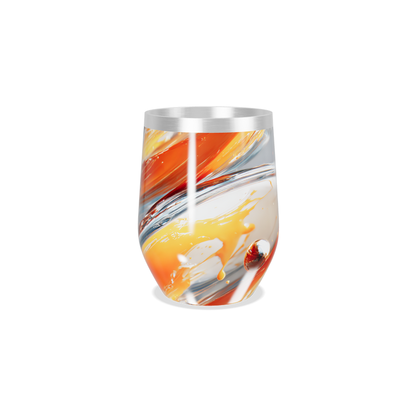 Copo Térmico Slim - Estampa Abstrata Colorida