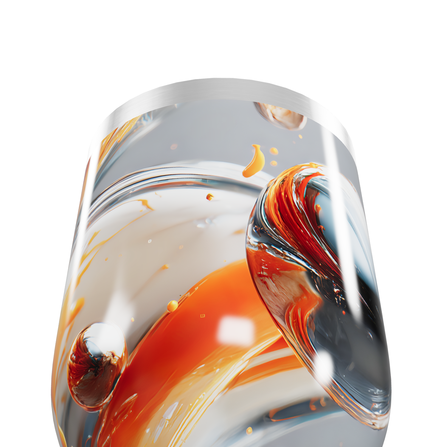 Copo Térmico Slim - Estampa Abstrata Colorida