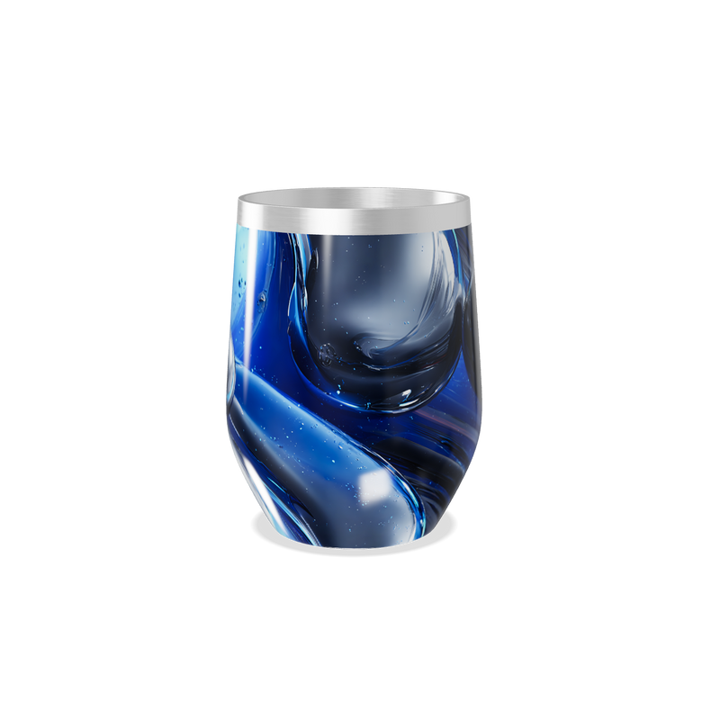 Copo Térmico Slim - Azul Marmorizado Inox