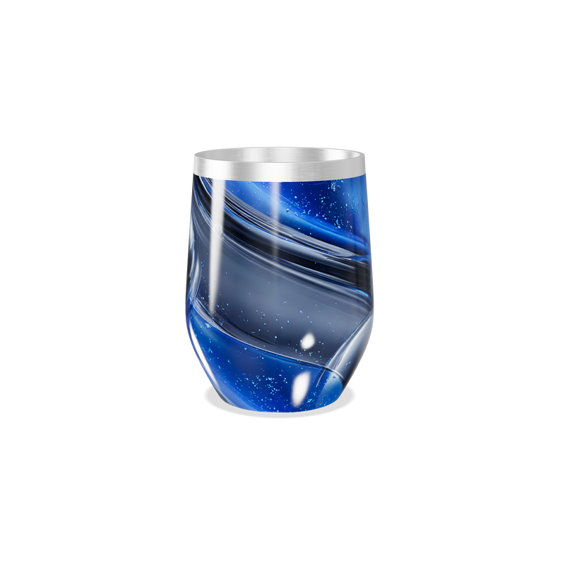 Copo Térmico Slim - Azul Marmorizado Inox