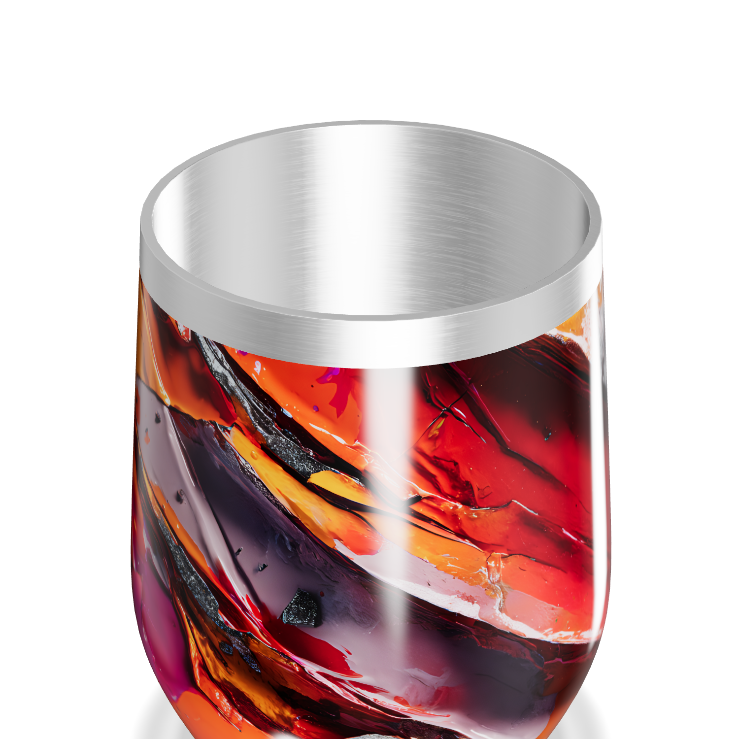 Copo Térmico Slim - Estampa Abstrata Colorida