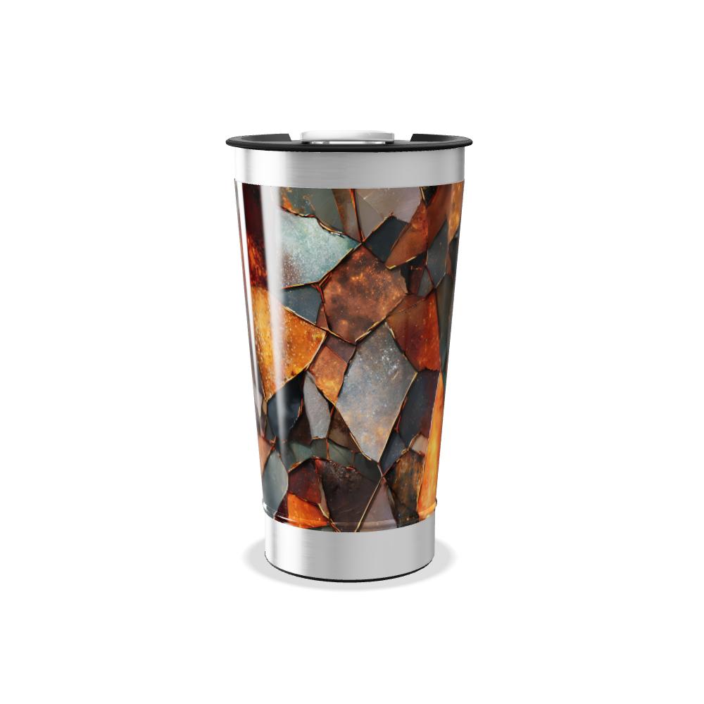 Copo Térmico - Estampa Mosaico Colorido