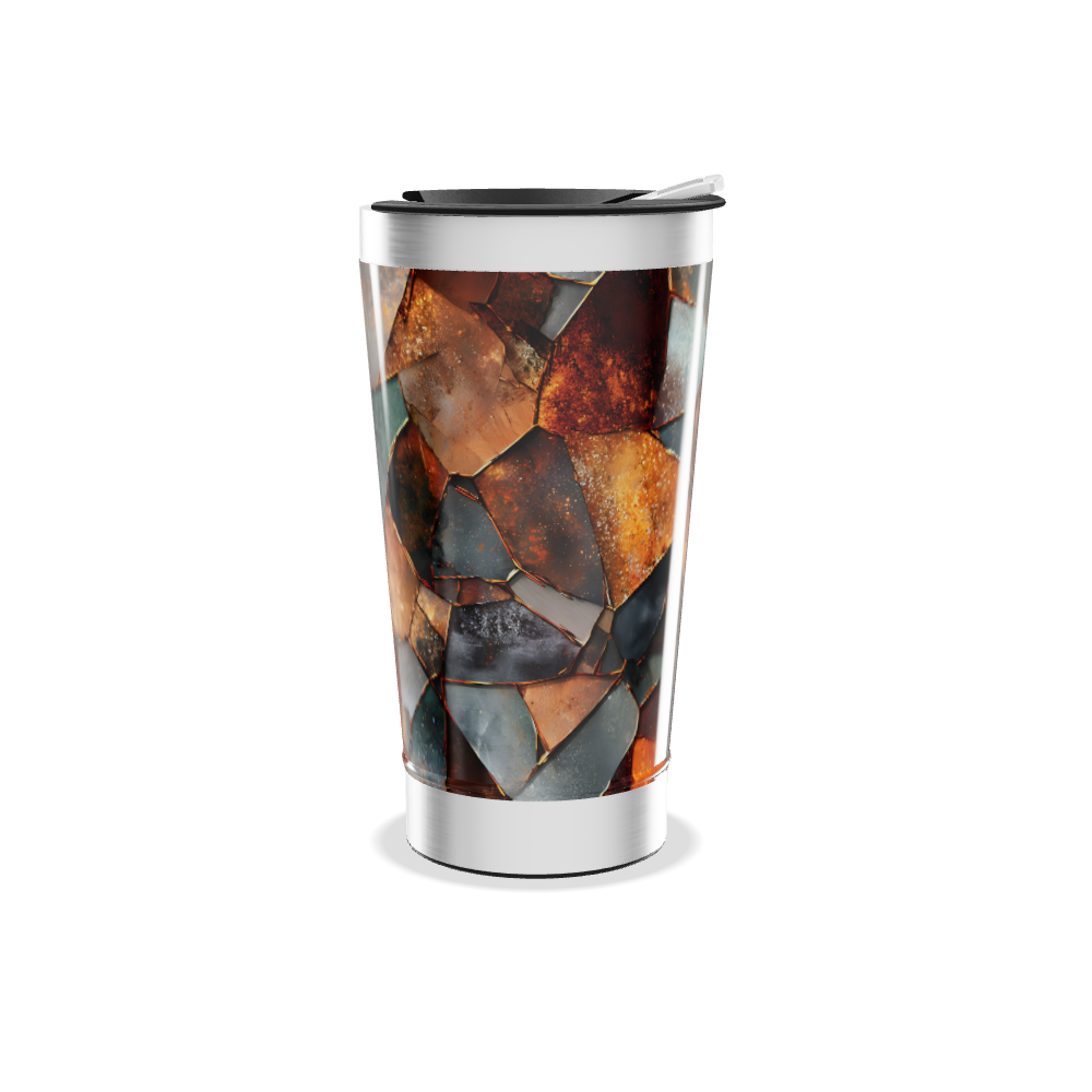 Copo Térmico - Estampa Mosaico Colorido