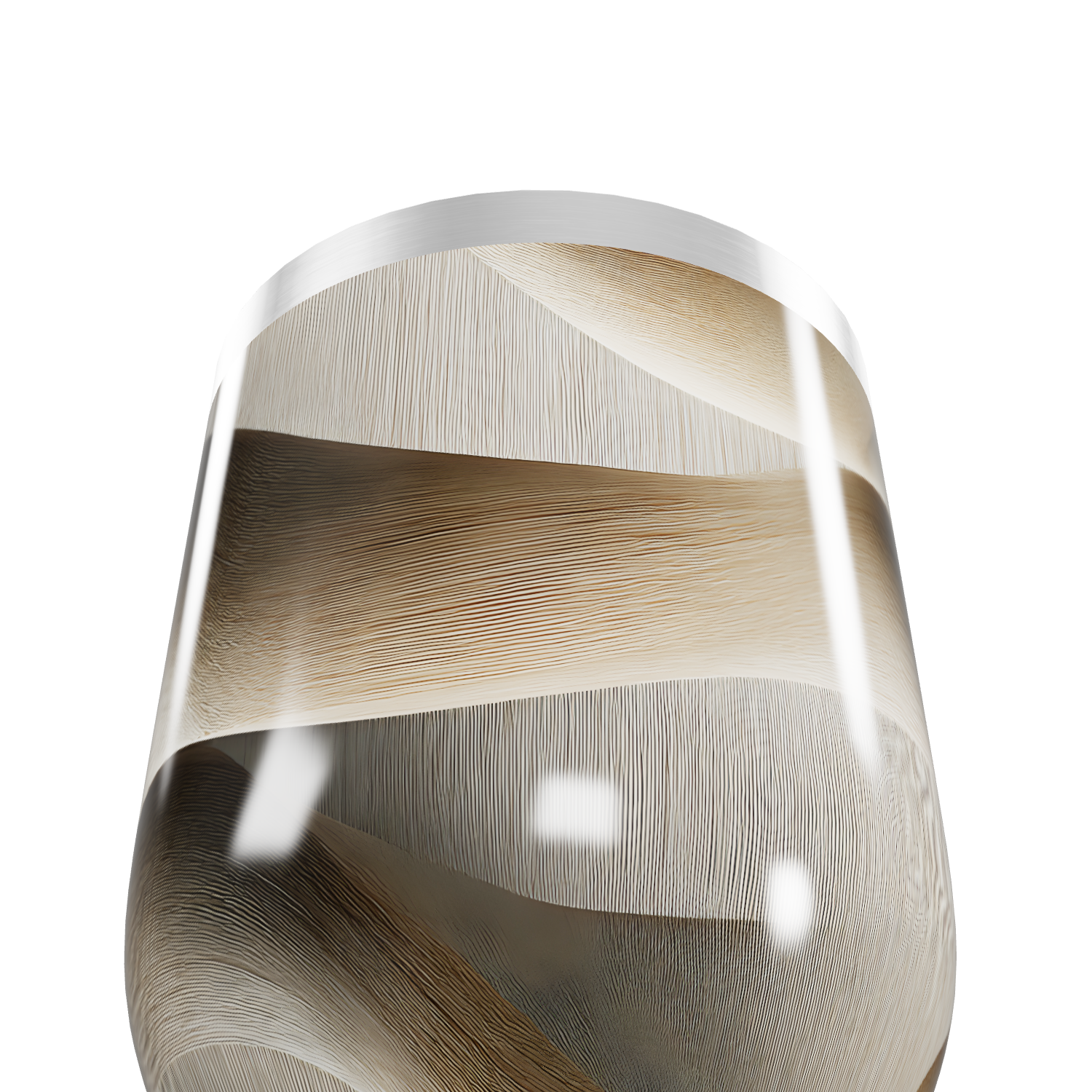 Copo Térmico Slim - Com textura madeira