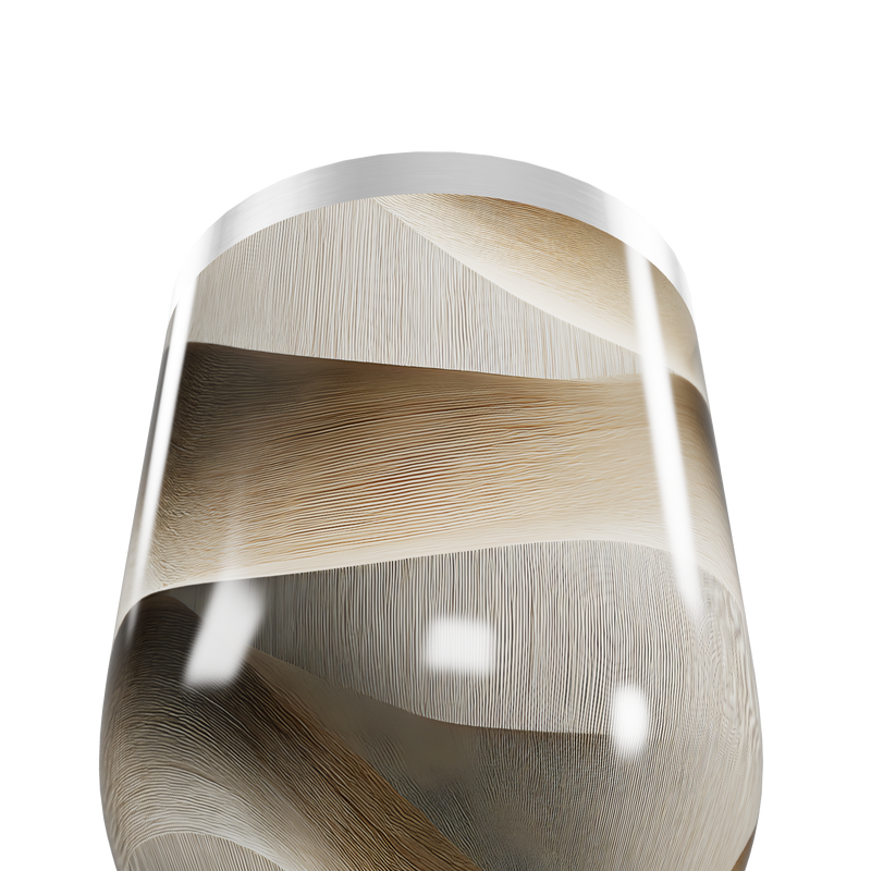 Copo Térmico Slim - Com textura madeira