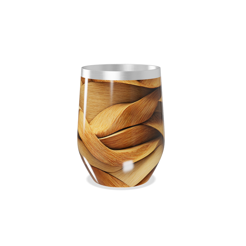 Copo Térmico Slim - Madeira Trançada Inox