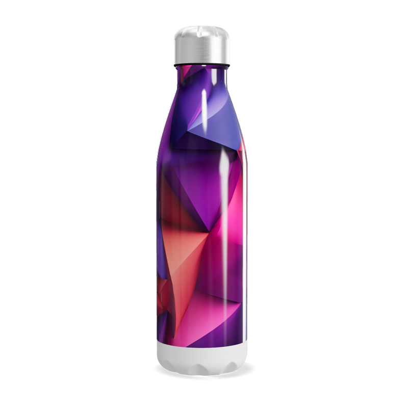 Garrafa Inox - Estampa Geométrica Colorida