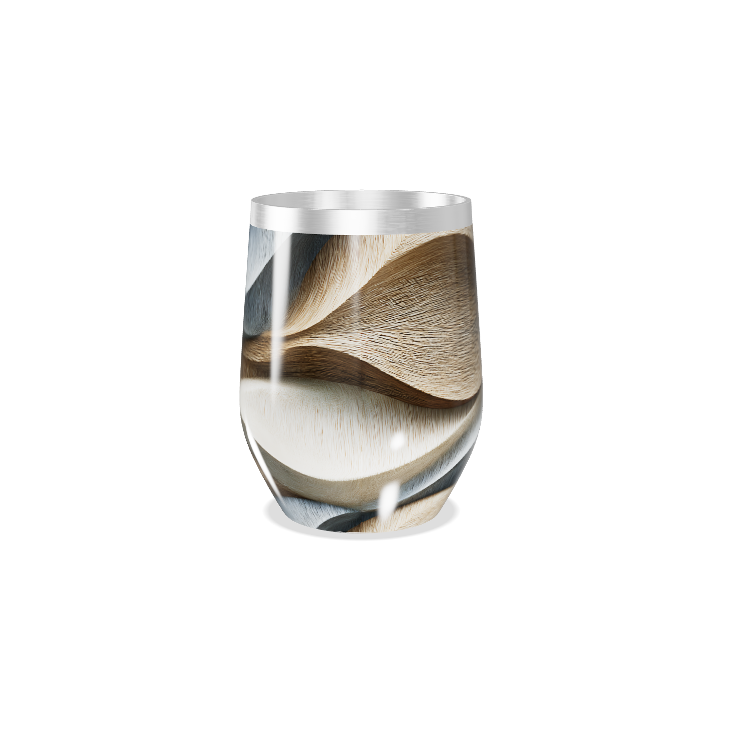 Copo Térmico Slim - Design Ondulado Colorido