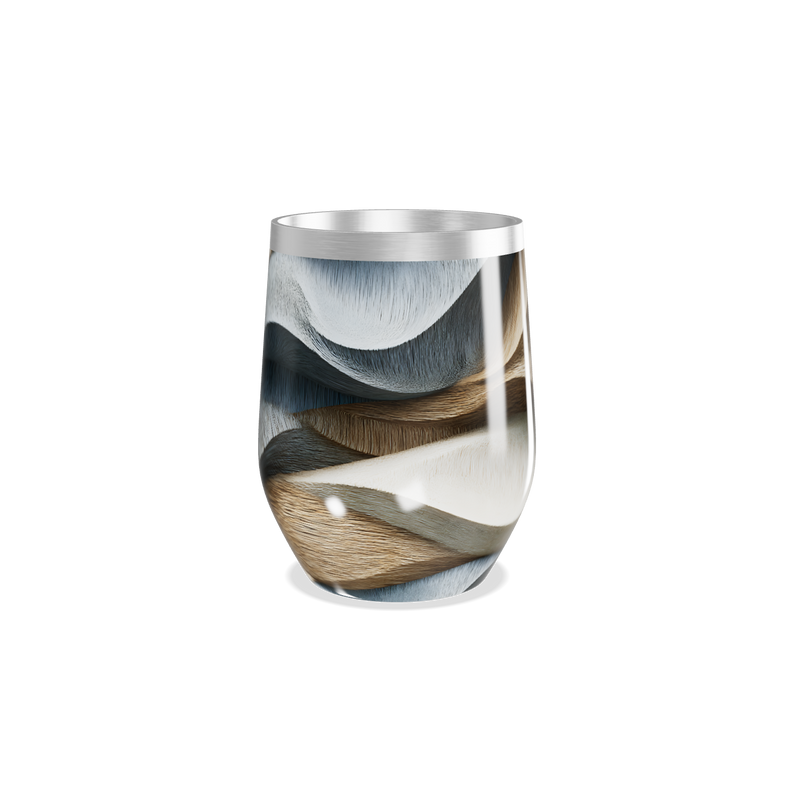 Copo Térmico Slim - Design Ondulado Colorido