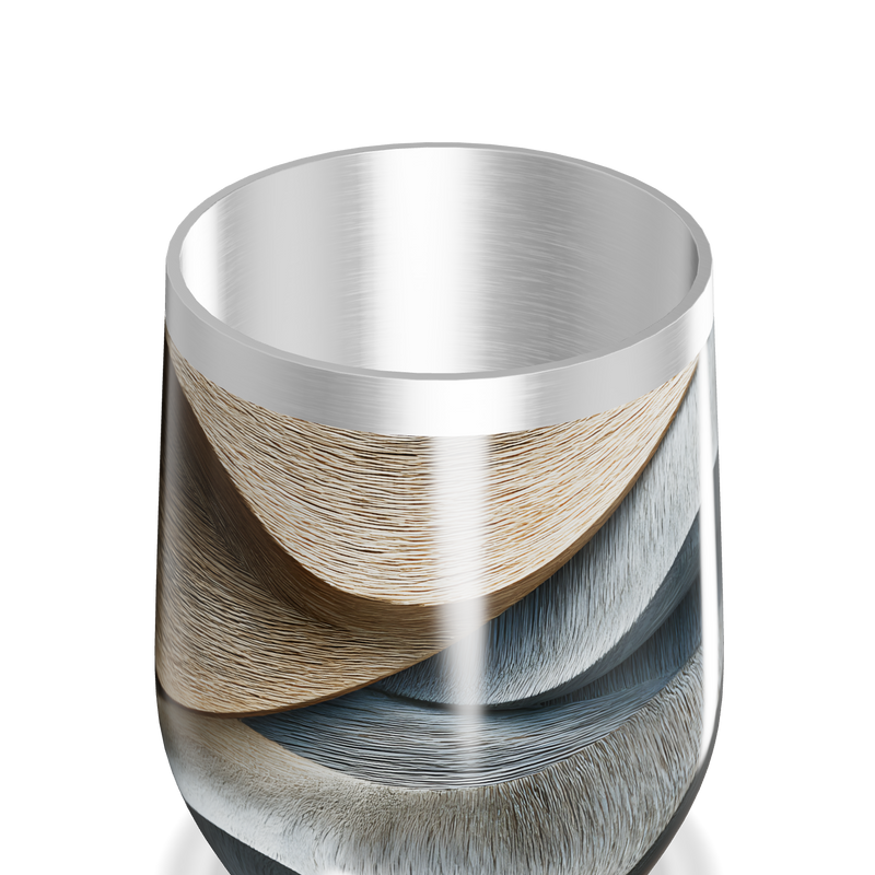 Copo Térmico Slim - Design Ondulado Colorido