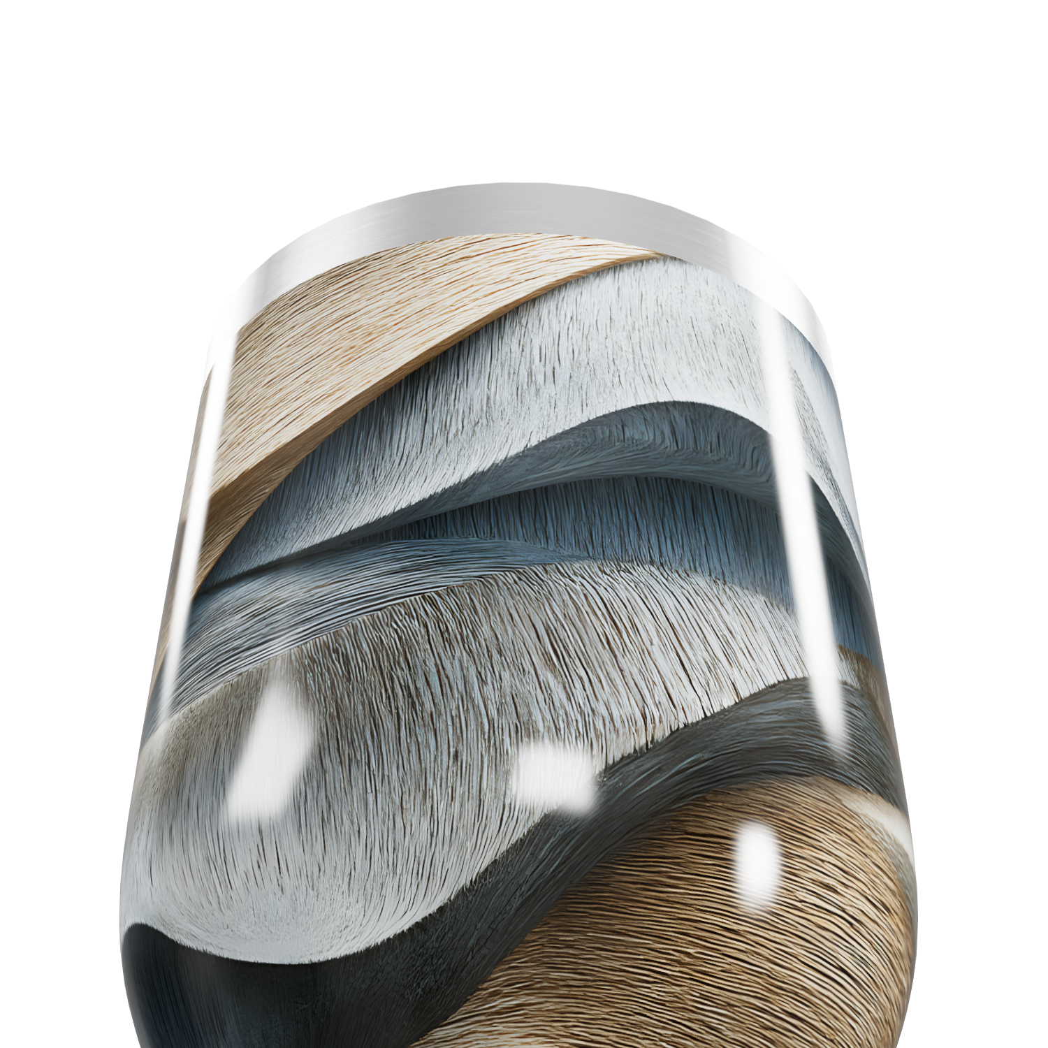 Copo Térmico Slim - Design Ondulado Colorido