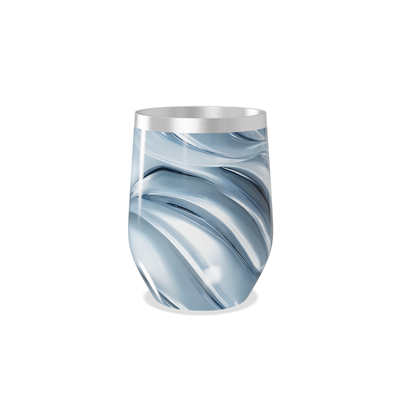 Copo Térmico Slim - Azul com Ondas