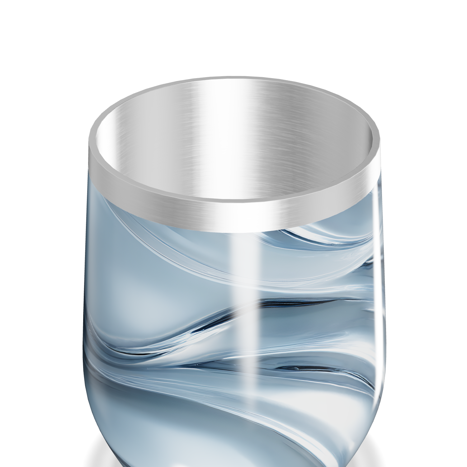 Copo Térmico Slim - Azul com Ondas