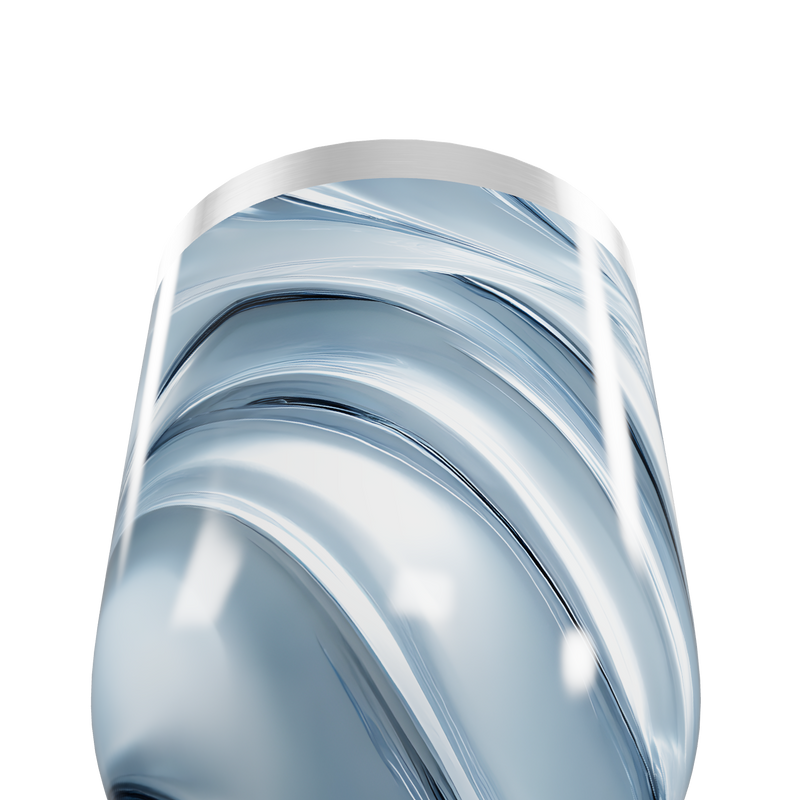 Copo Térmico Slim - Azul com Ondas