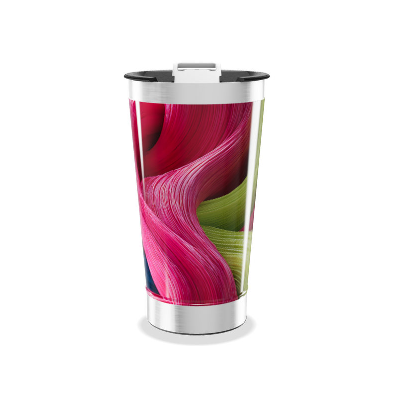 Copo Térmico - Estampa Colorida Abstrata