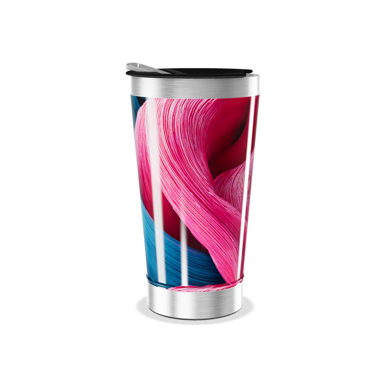 Copo Térmico - Estampa Colorida Abstrata