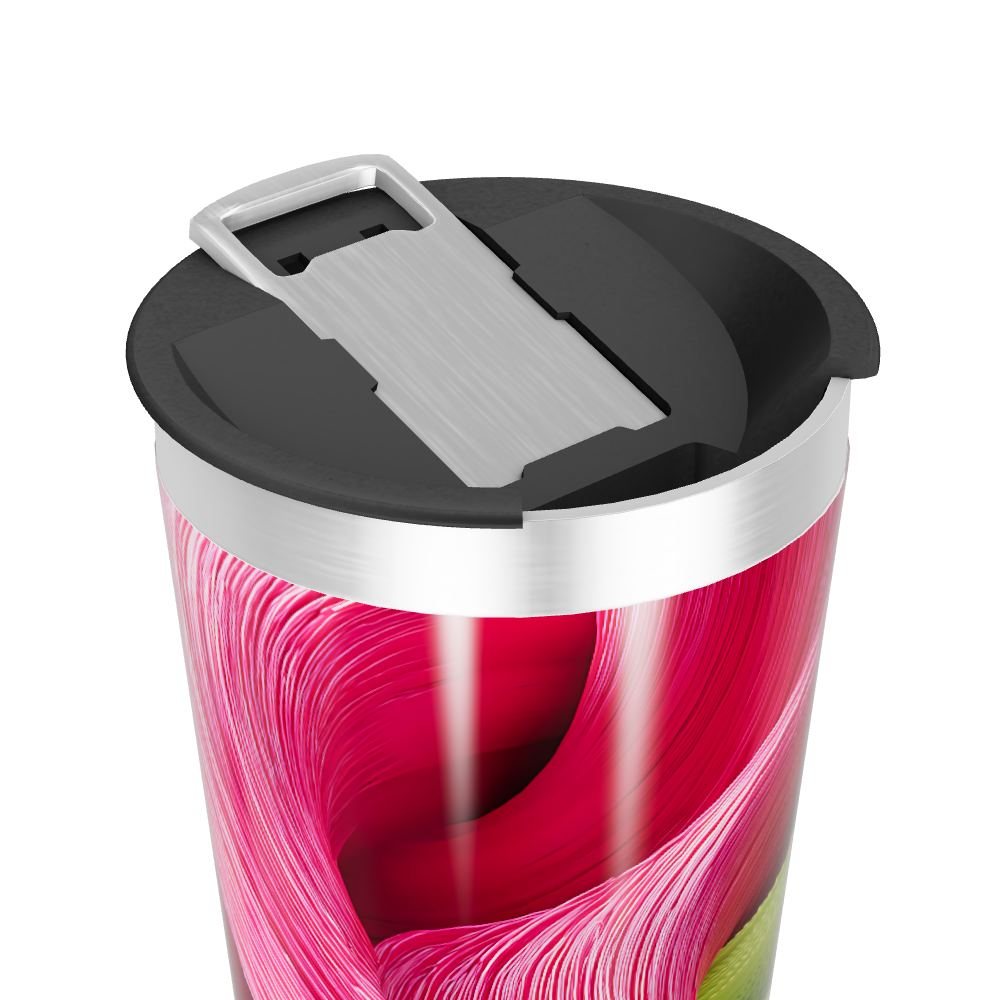 Copo Térmico - Estampa Colorida Abstrata